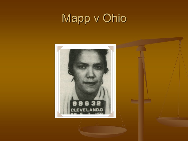 Mapp v Ohio
